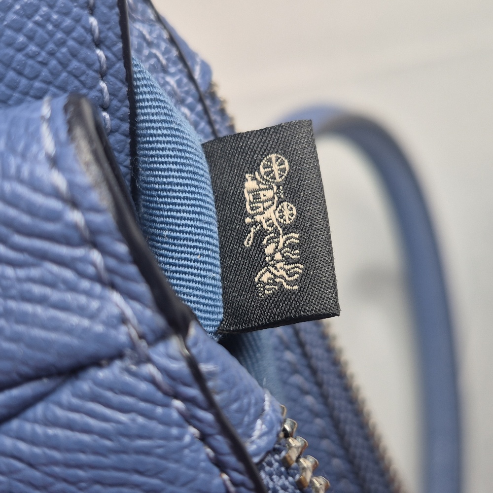 Coach Surry Blue Leather Double Top Zip Satchel 💙 (LIKE NEW) - Picture 16 of 17